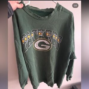 Green Packers Graphic Crewneck Sweatshirt
